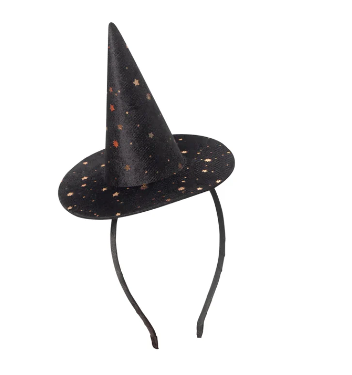 Raven starry velvet mini witch hat - Afbeelding 2